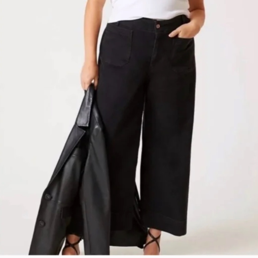 Anthropologie Pilcro The Day Tripper Wide Leg Crop Jeans Size 29